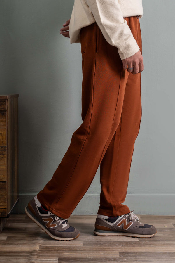 Rust Straight-Fit Trousers