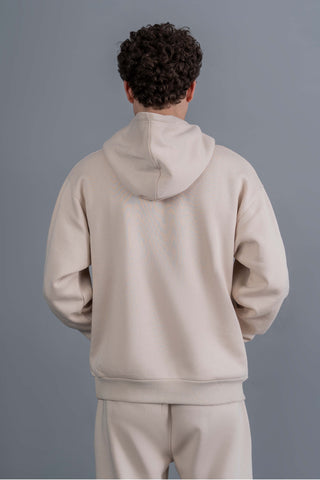 Essential Beige Fleece Hoodie