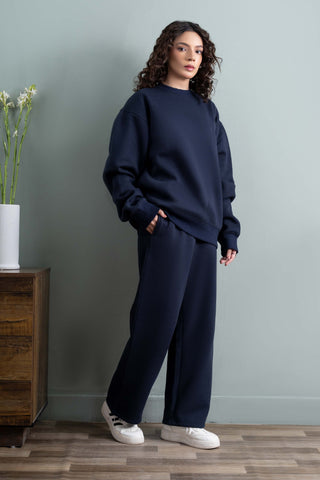 Navy Fleece Tracksuit