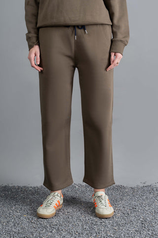 Mocha Straight-Fit Lounge Trouser