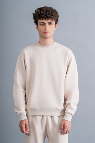 Beige Relaxed Sweatshirt