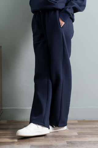 Navy Essential Fleece Trouser