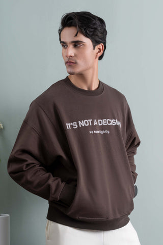 Brown Graphic Sweatshirt