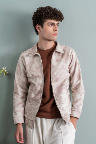 Cloud-Marble Zip Jacket