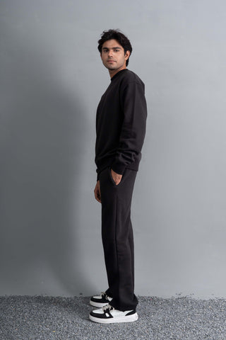 Black Essential Sweat Set