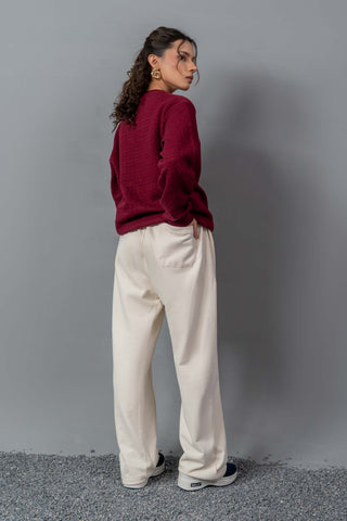 Maroon & Cream Winter Set