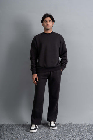 Black Essential Sweat Set