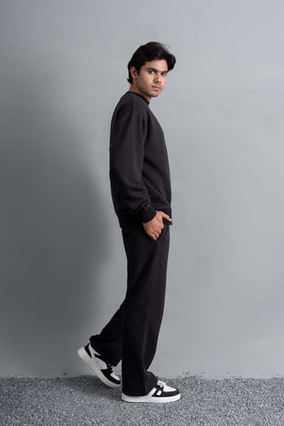 Black Essential Sweat Set