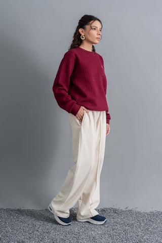 Maroon & Cream Winter Set