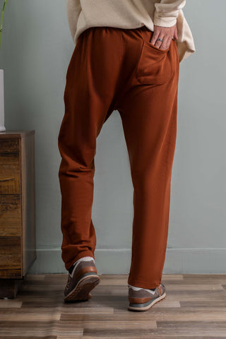 Rust Straight-Fit Trousers