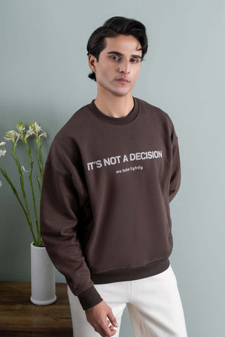 Brown Graphic Sweatshirt
