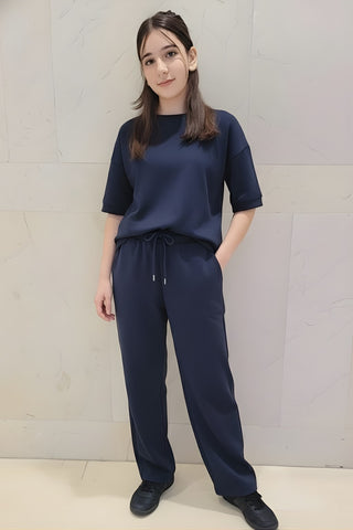 Women’s Navy Knit Winter Tee