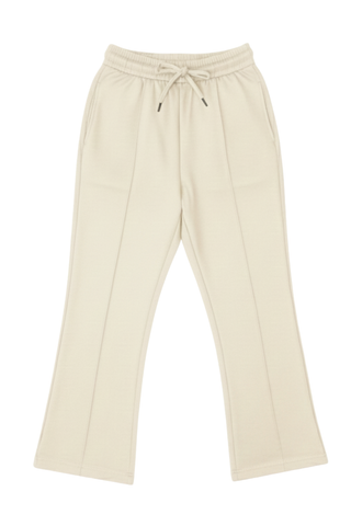 Vanilla Cloud Wide-Leg Cotton Trousers - Off-White