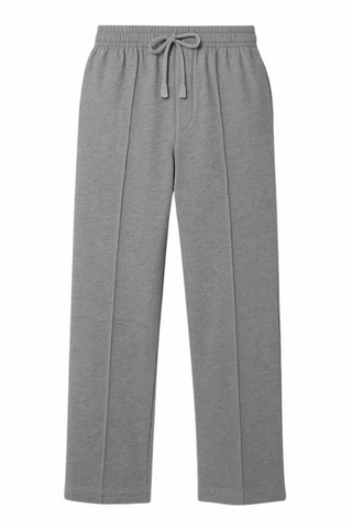 Slate Drift Drawstring Trousers- Light Grey