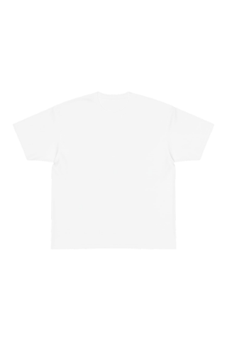Classic White Cotton T-Shirt with Drop Shoulder Fit