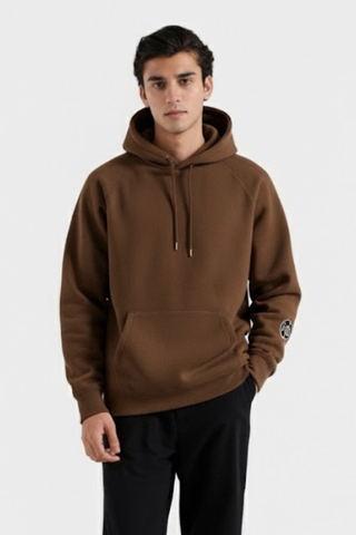 Classic Brown Fleece Hoodie