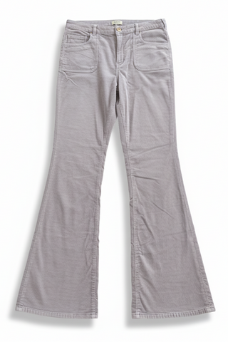 Women’s Grey Corduroy Flared Pants