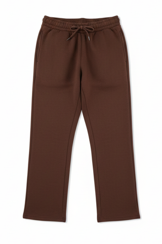 Chocolate Straight-Leg Trouser