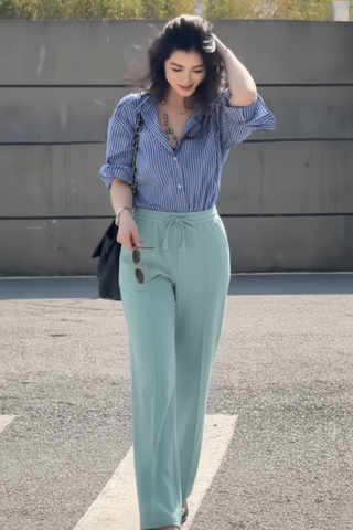 Cloud Mist Relaxed Trousers