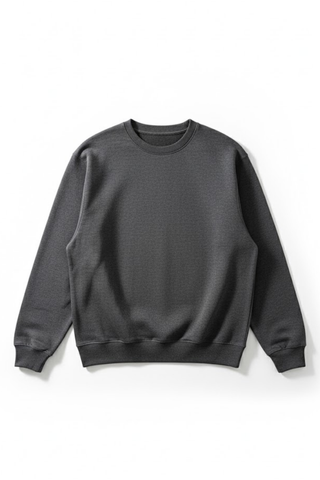 Dark Grey Basic Sweatshirt