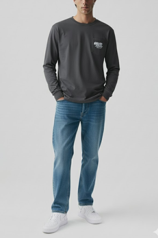 Charcoal Long Sleeve Tee