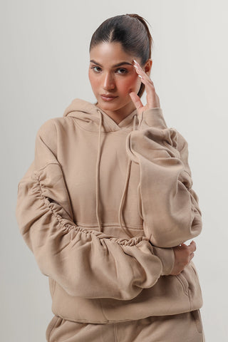 Light Beige Full Tracksuit Set