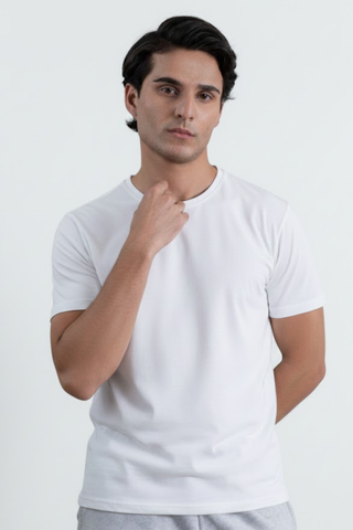 Classic White T-Shirt - Regular Fit for Timeless Style