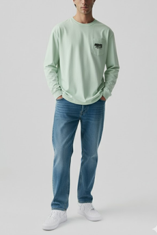 Mint Green Long Sleeve Tee