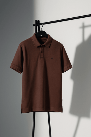 Coffee Brown Polo Shirt – Refined Style - Ecowears.pk