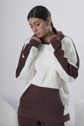 Cream & Chocolate Contrast Tracksuit