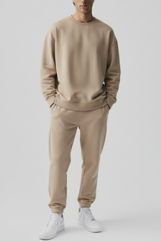 Classic Brown Fleece Tracksuit