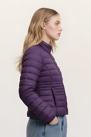 Women’s Lightweight Puffer Jacket – Deep Purple