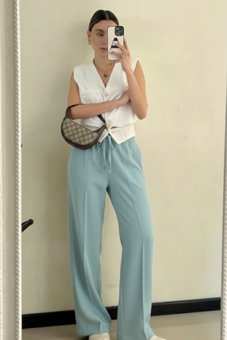 Cloud Mist Relaxed Trousers