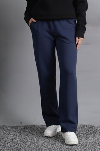 Navy Cotton Lounge Trousers
