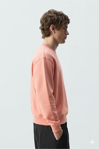 Coral Peach Crewneck Sweatshirt