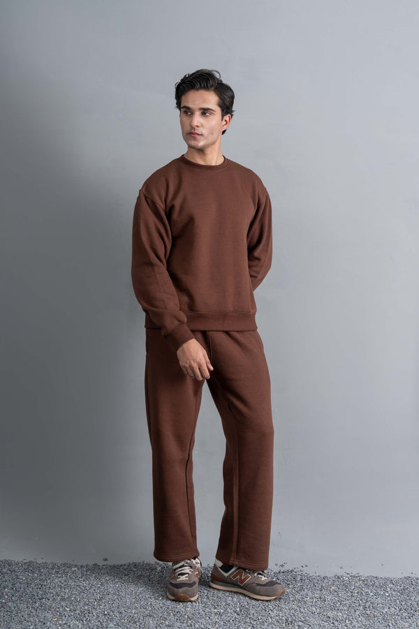Brown Essential Sweat Set