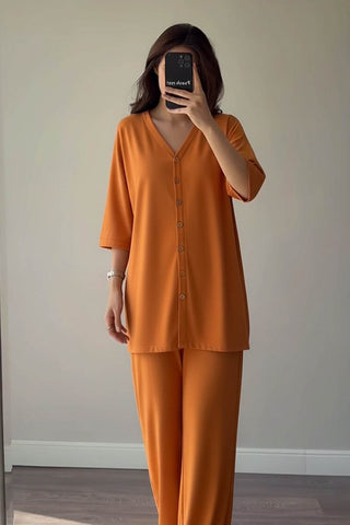 Sunset Ember Co-ord Set for Effortless Style and Comfort in Every Occasion - Ecowears.pk