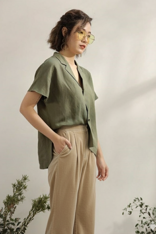 Women’s Camel Brown Corduroy Wide-Leg Pants