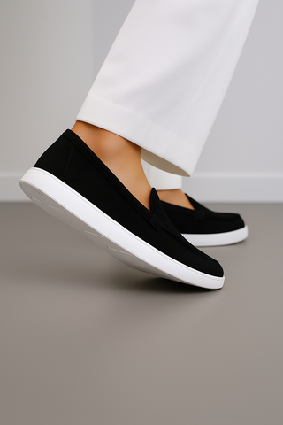Black Suede Loafers