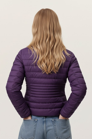 Women’s Lightweight Puffer Jacket – Deep Purple