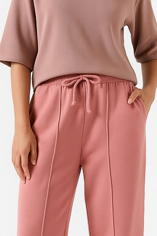 Blush Pink Trouser - Stylish Straight-Leg Design for Every Occasion