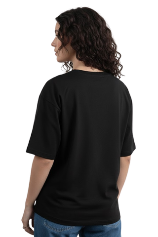 Classic Black Crew Neck T-Shirt – Women's Timeless Cotton Fit