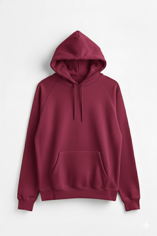 Maroon Fleece Hoodie