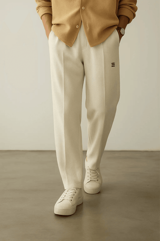 Classic Cream Comfort Lounge Trousers - Ecowears.pk