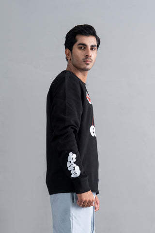 Graphic Black Sweatshirt