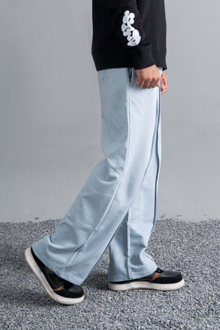 Sky Blue Platted Trouser