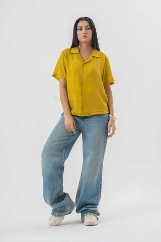 Baggy Fit Blue Denim Pants with Panel Stitch Detailing - Light Wash Style - Ecowears.pk