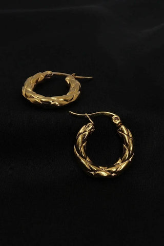 Braided Hoop Earrings - A Bold Twist on Elegance - Ecowears.pk