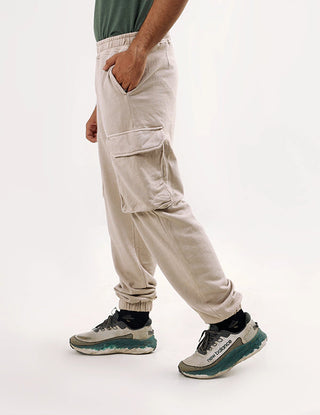 Beige Cargo Trouser