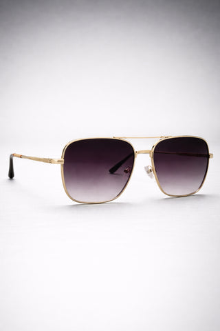 Matte Black with Gold Geometric Accents